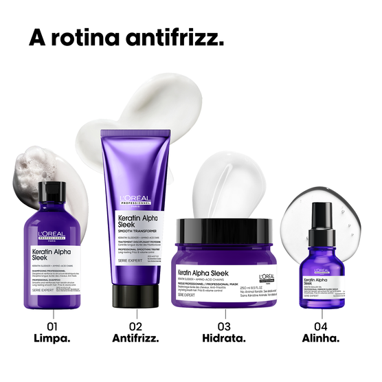 KERATIN ALPHA SLEEK SMOOTH TRANSF 200ML